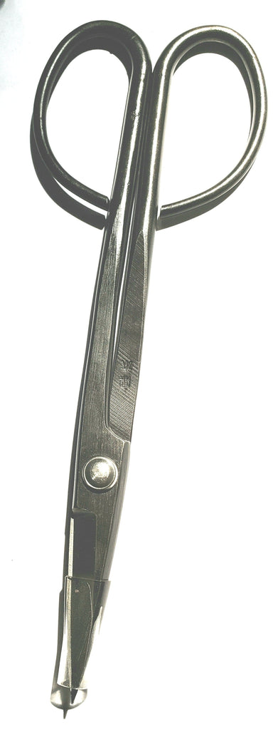 KIKU™ Silver 8" Long Handle Trimming Bonsai Scissors - Black Alloy Steel