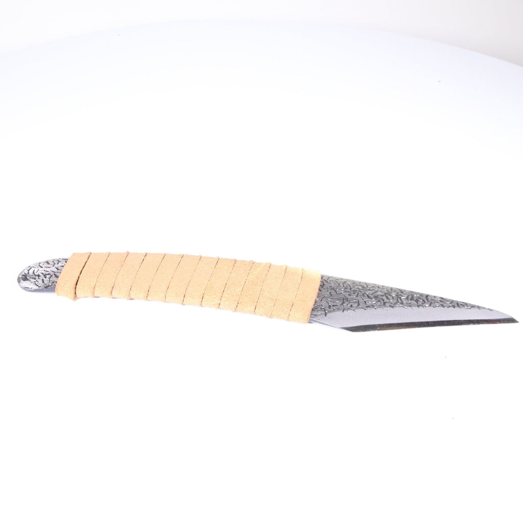 Right-Handed Bonsai Grafting Knife w/ Leather Wrapping