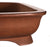 Tokoname Shouko Light Brown Unglazed Rounded Rectangle Bonsai Pot - 15.75" x 12.75" x 3.5"