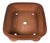 Tokoname Shouko Light Brown Unglazed Rounded Rectangle Bonsai Pot - 15.75" x 12.75" x 3.5"
