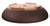 Sara Rayner Dark Brown Textured Unglazed Round Bonsai Pot - 18.25" x 18.25" x 4"