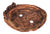 Handmade Crocodile Rustic Brown Oval Pot by Willow Bonsai- 8.75" x 6.5" x 1"