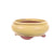 Jim Gremel Shohin Round Green Glazed Bonsai Pot 4.25" x 2.25"