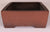 Japanese Tokoname Shozan Unglazed Brown Rectangle Pot - 12.5" x 9.5" x 3.25"