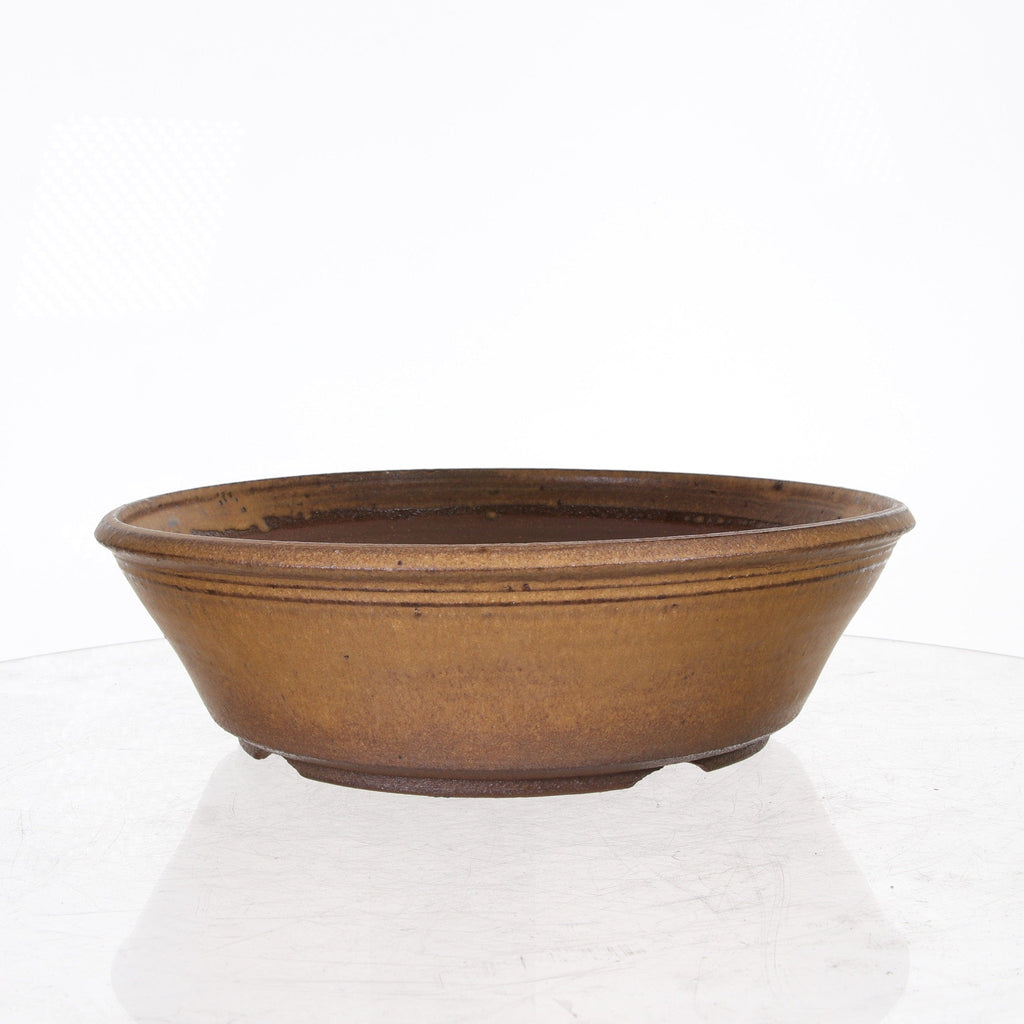 Byron Myrick-Brown  Round Bonsai pot- 9.5" x 2.75"