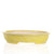 Sam Miller Glazed Yellow Oval Bonsai Pot - 11 "x 8.75  x 2.25"