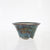 Sam Miller  Blue Round Glazed Bonsai Pot  -  5.5" x  5.5" x  3"