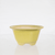 Sam Miller -Round  Yellow with Black Crackle Glazed Bonsai Pot  -  5" x  5" x  2.5"